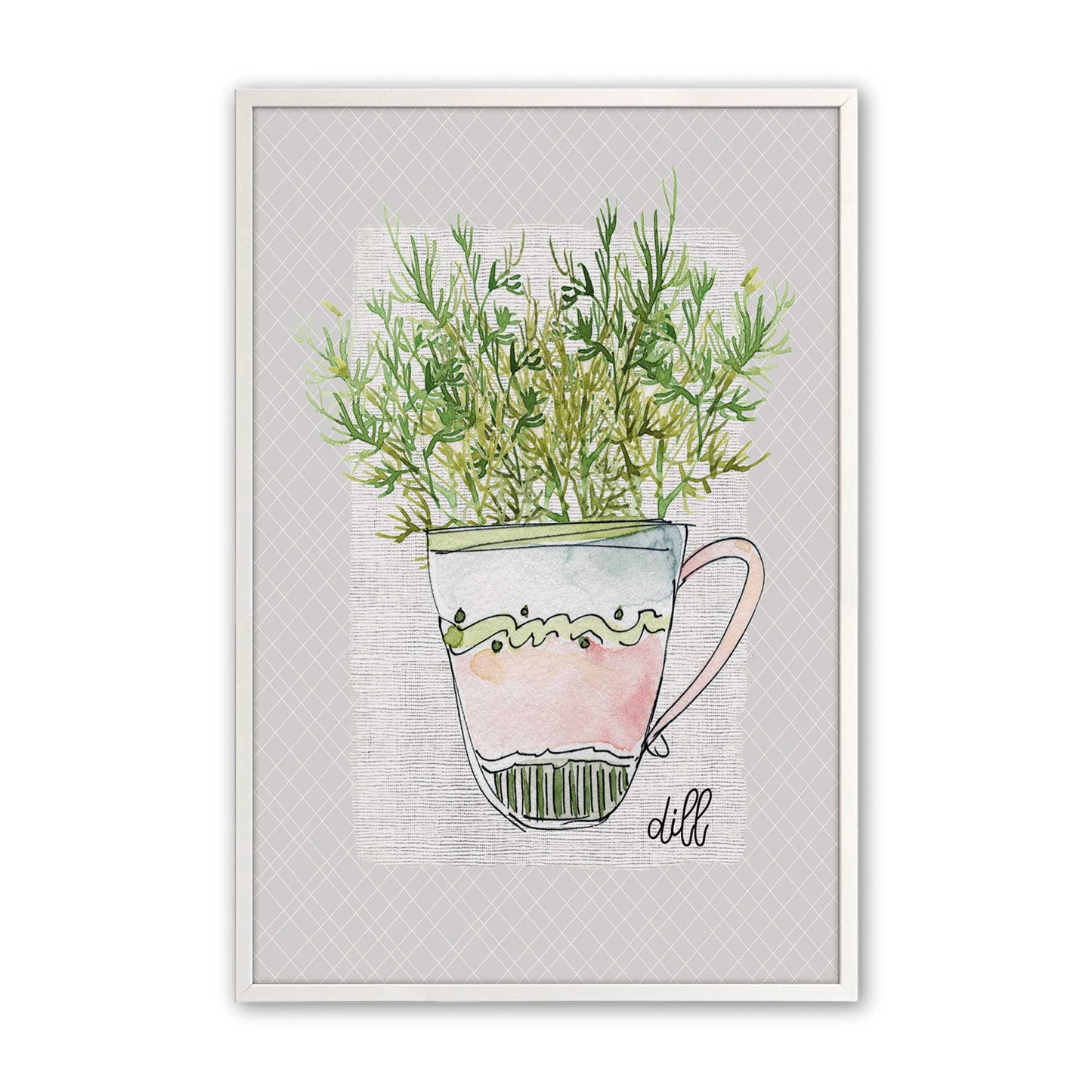[Color:Opaque White], Picture of art in a Opaque White frame