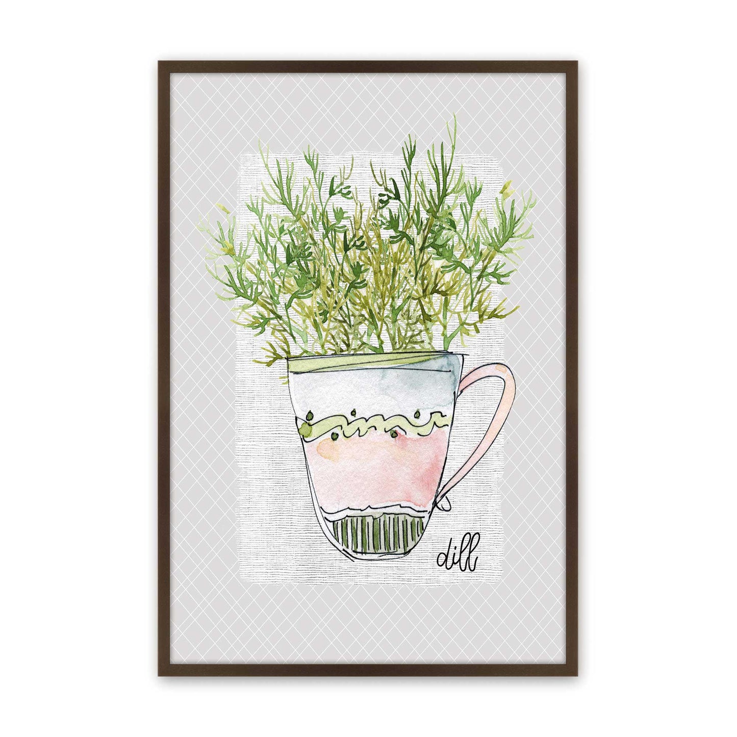 [Color:Belvinder Brown], Picture of art in a Belvinder Brown frame