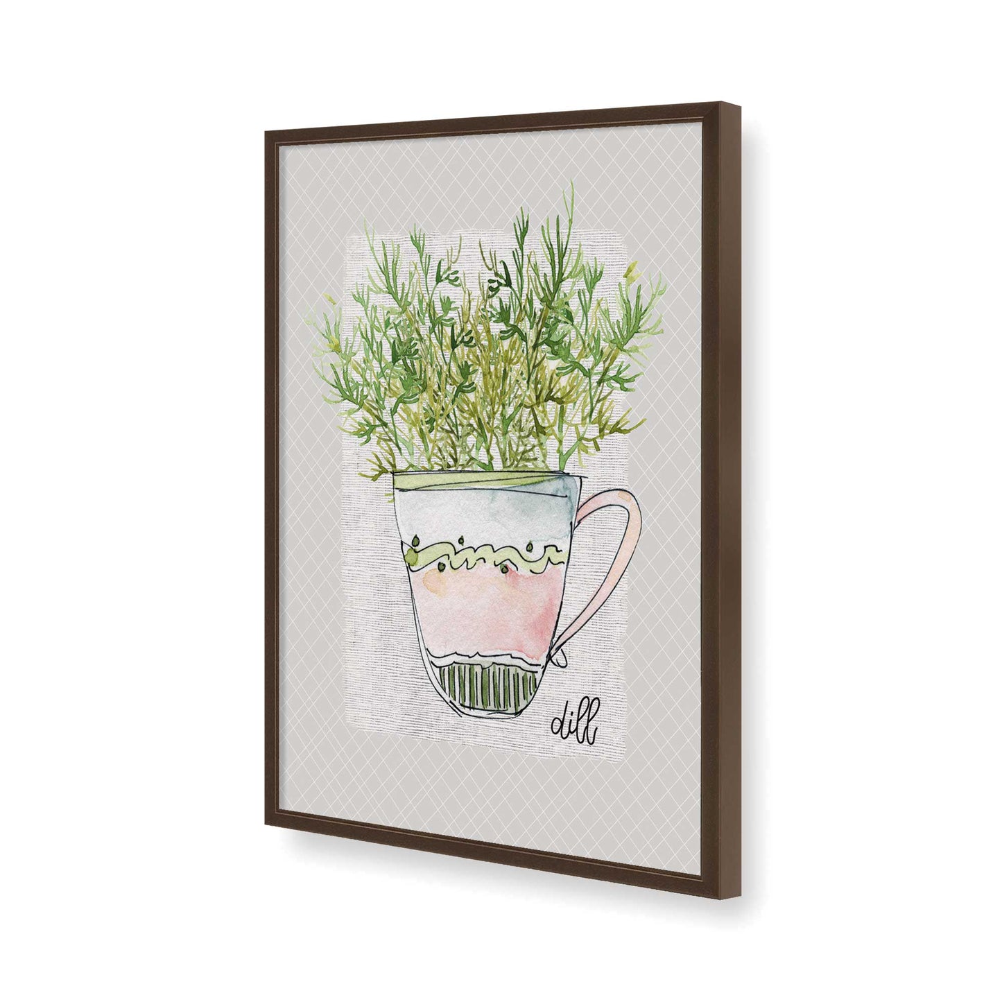 [Color:Belvinder Brown], Picture of art in a Belvinder Brown frame of the corner