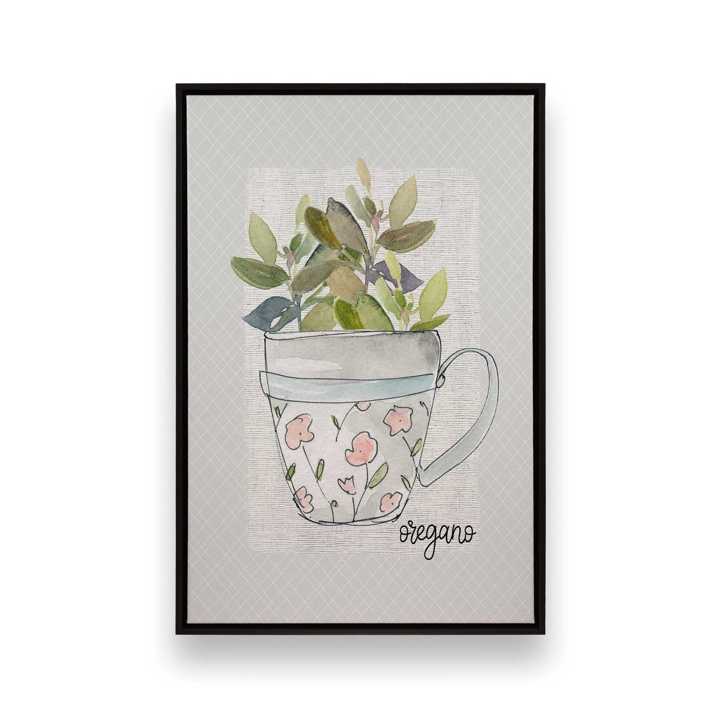 Happy Herbs, Set of 4 Canvas Prints