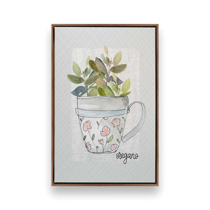 Happy Herbs, Set of 4 Canvas Prints