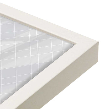 [Color:Opaque White], Picture of art in a Opaque White frame at an angle
