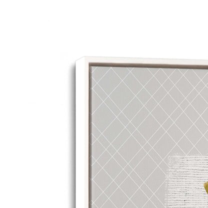 [Color:Opaque White], Picture of art in a White frame at an angle