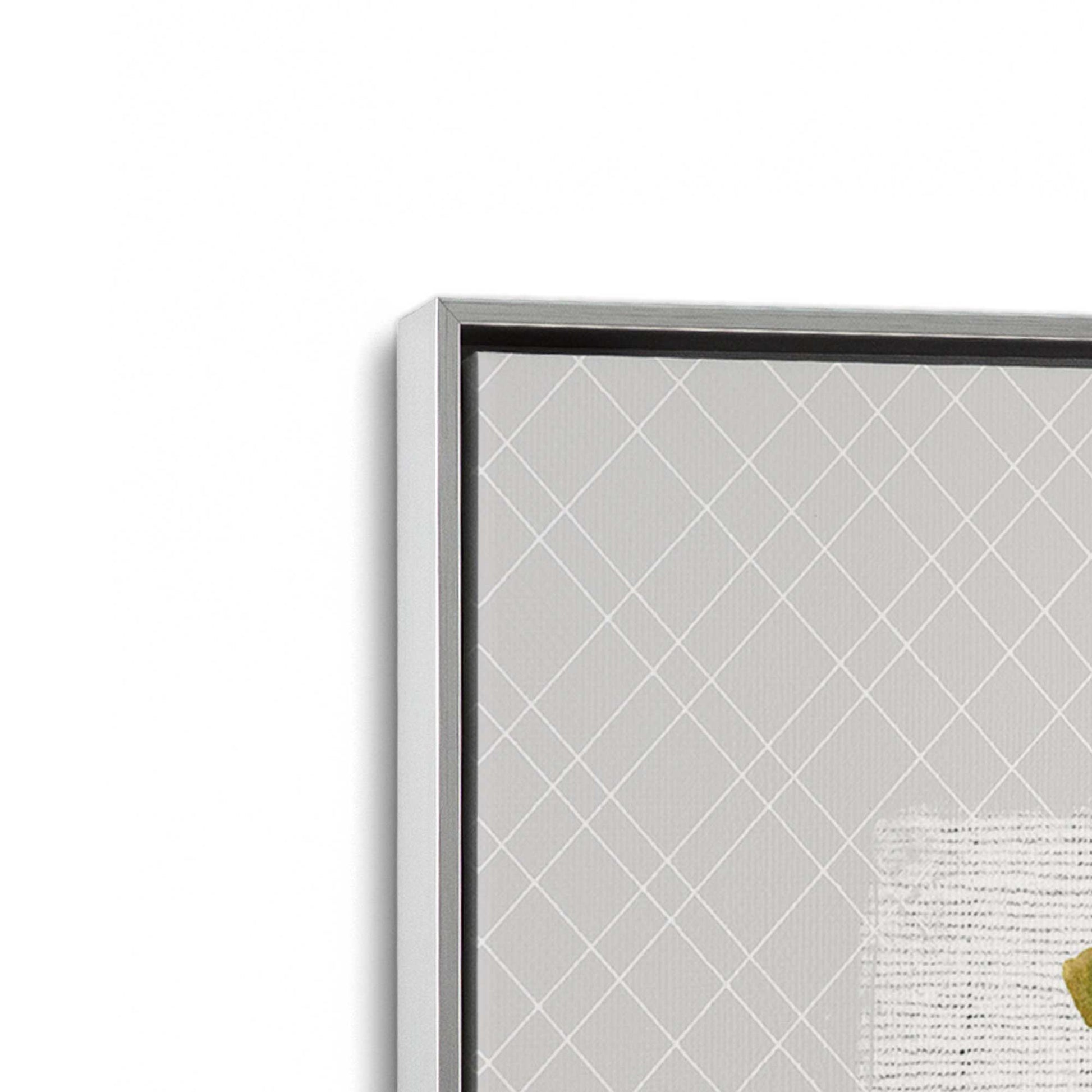 [Color:Polished Chrome], Picture of art in a Polished Chrome frame at an angle