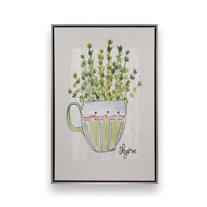 Happy Herbs, Set of 4 Canvas Prints