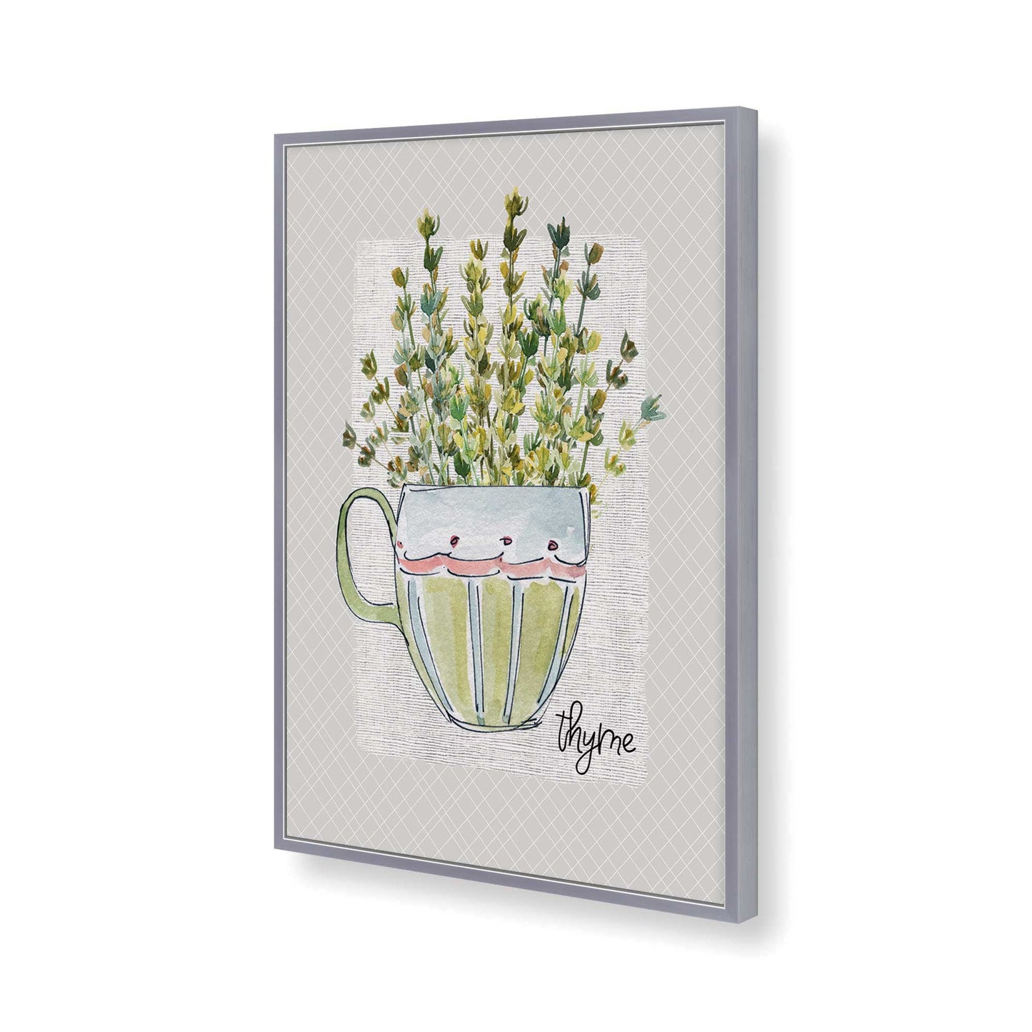 [Color:Polished Chrome], Picture of art in a Polished Chrome frame of the corner