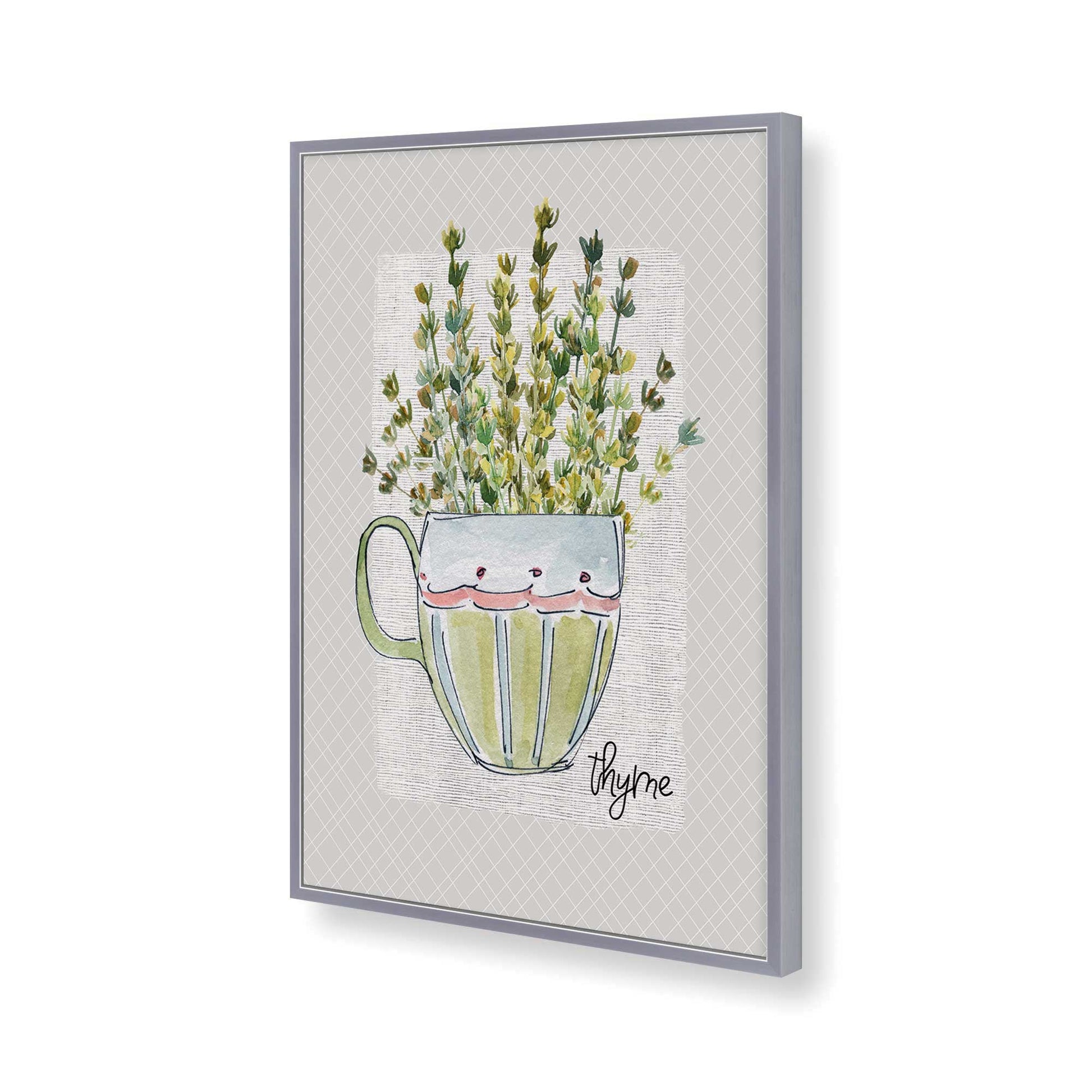 [Color:Polished Chrome], Picture of art in a Polished Chrome frame of the corner