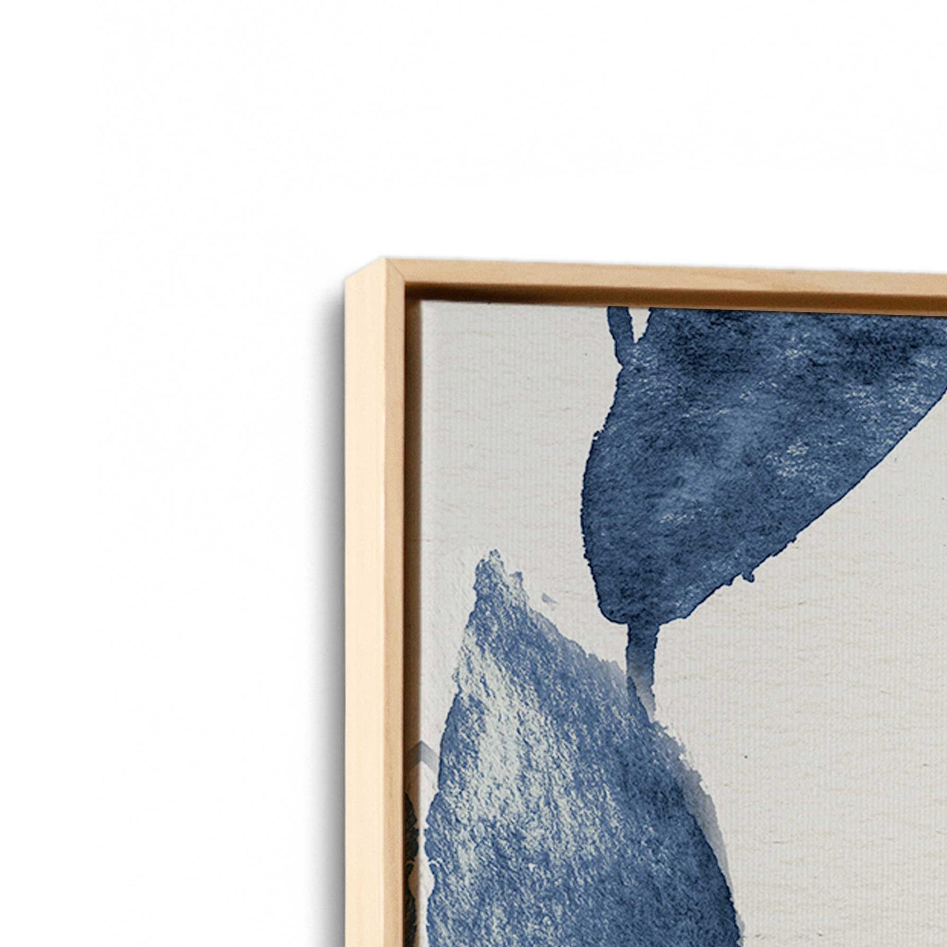 [Color:American Maple], Picture of art in a American Maple frame at an angle