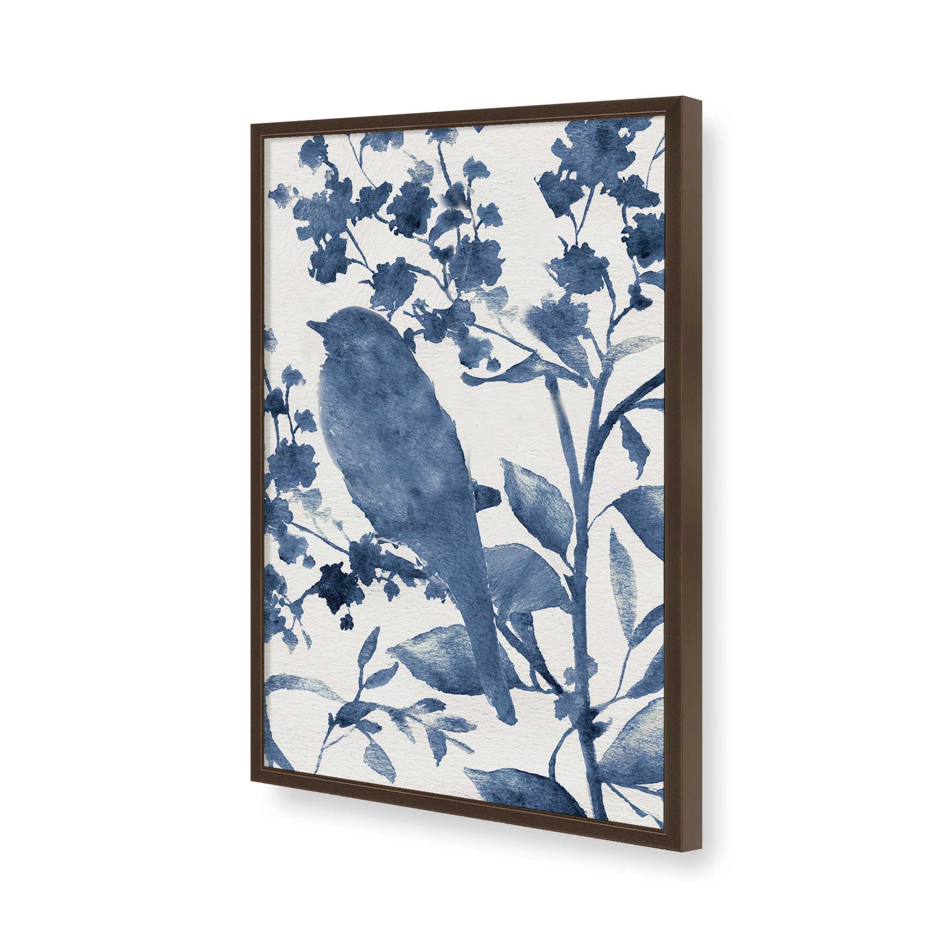 [Color:Brown], Picture of art in a Brown frame of the corner