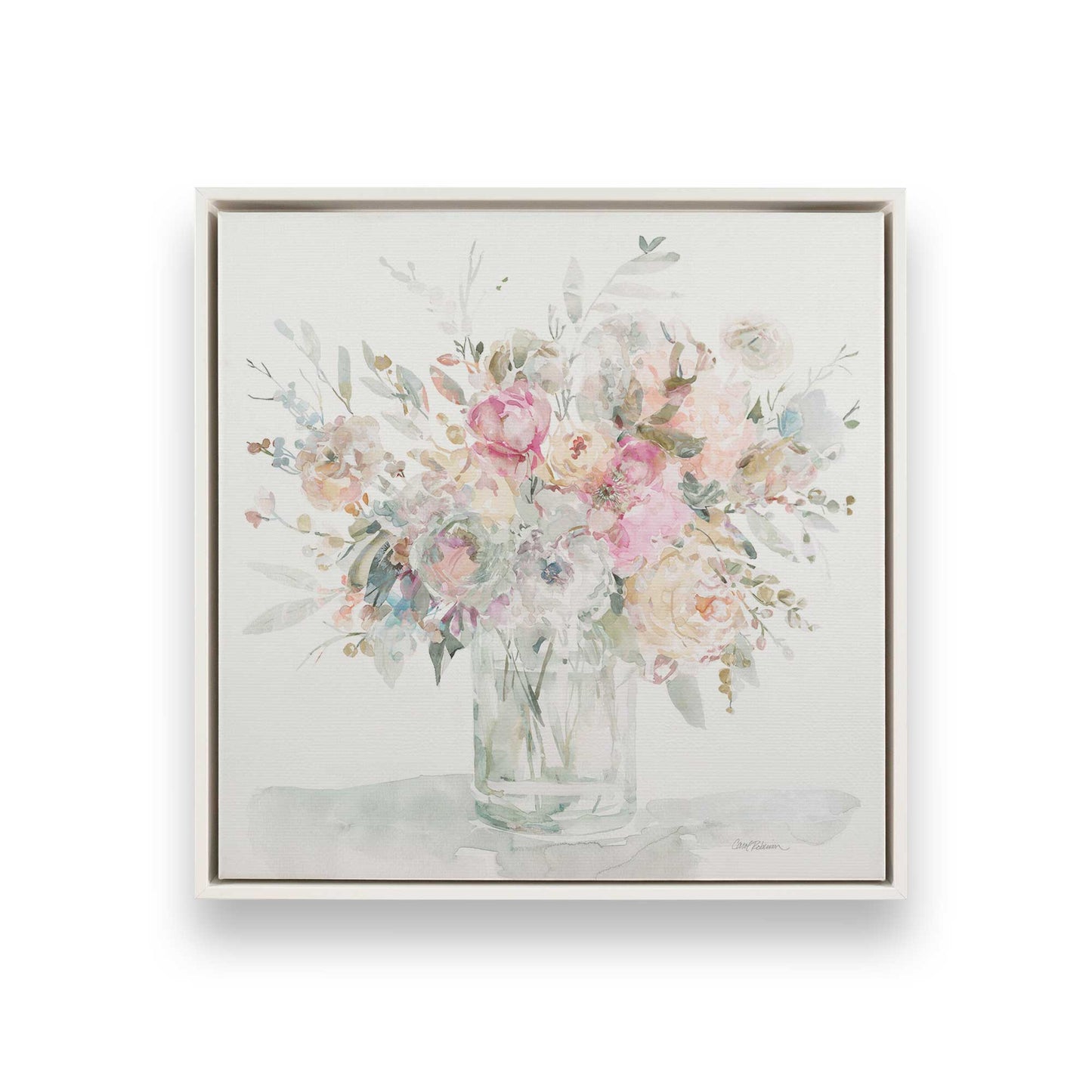 [Color:Opaque White], Picture of art in a White frame