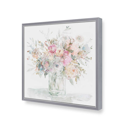 [Color:Polished Chrome], Picture of art in a Polished Chrome frame of the corner