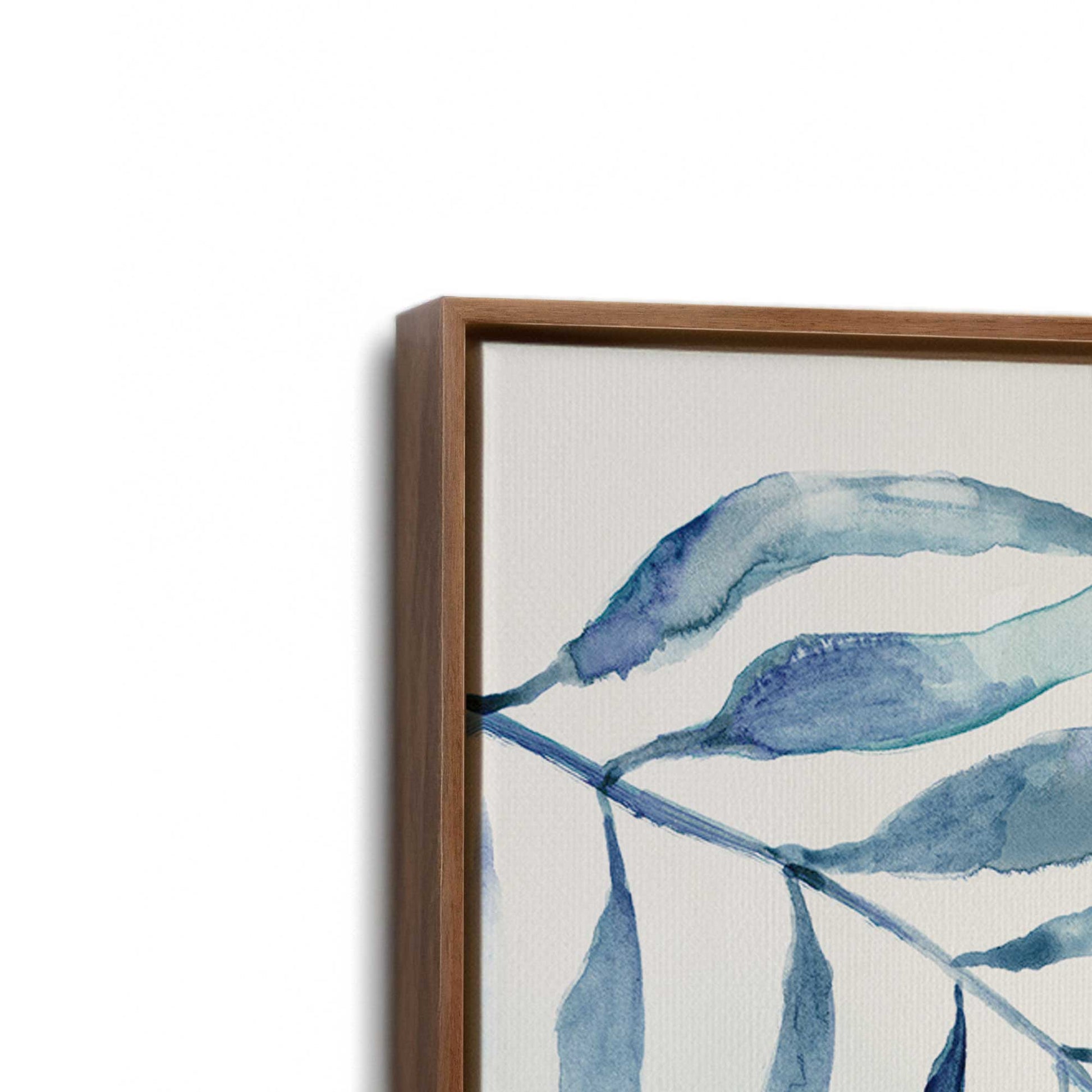 [Color:Walnut], Picture of art in a Walnut frame at an angle
