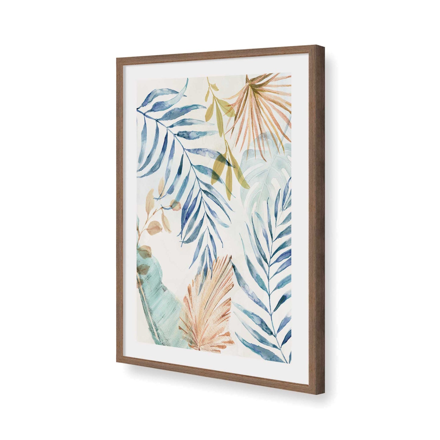 [Color:Walnut], Picture of art in a Walnut frame of the corner