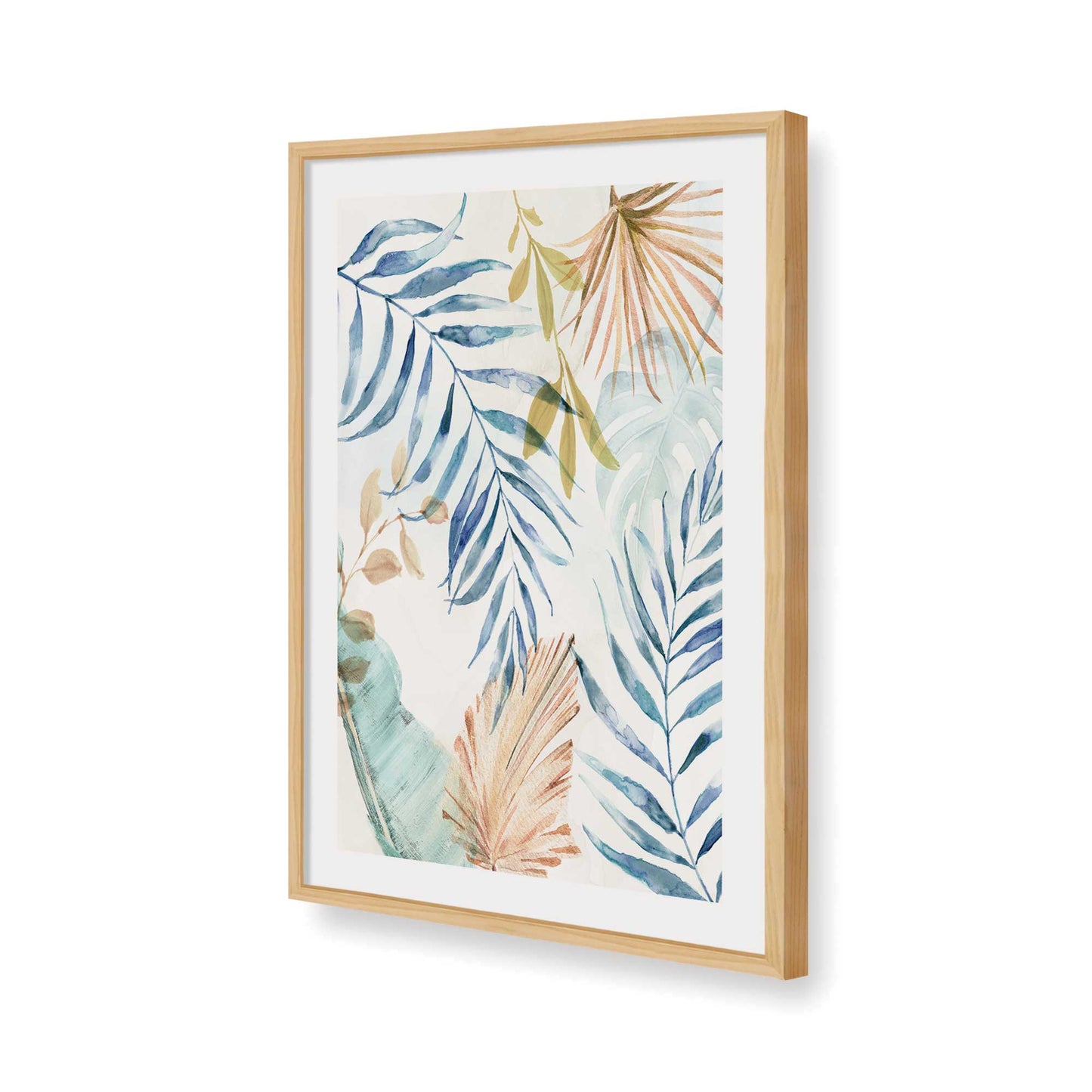 [Color:American Maple], Picture of art in a American Maple frame of the corner