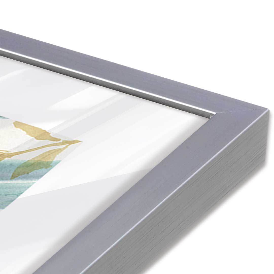 [Color:Polished Chrome], Picture of art in a Polished Chrome frame at an angle
