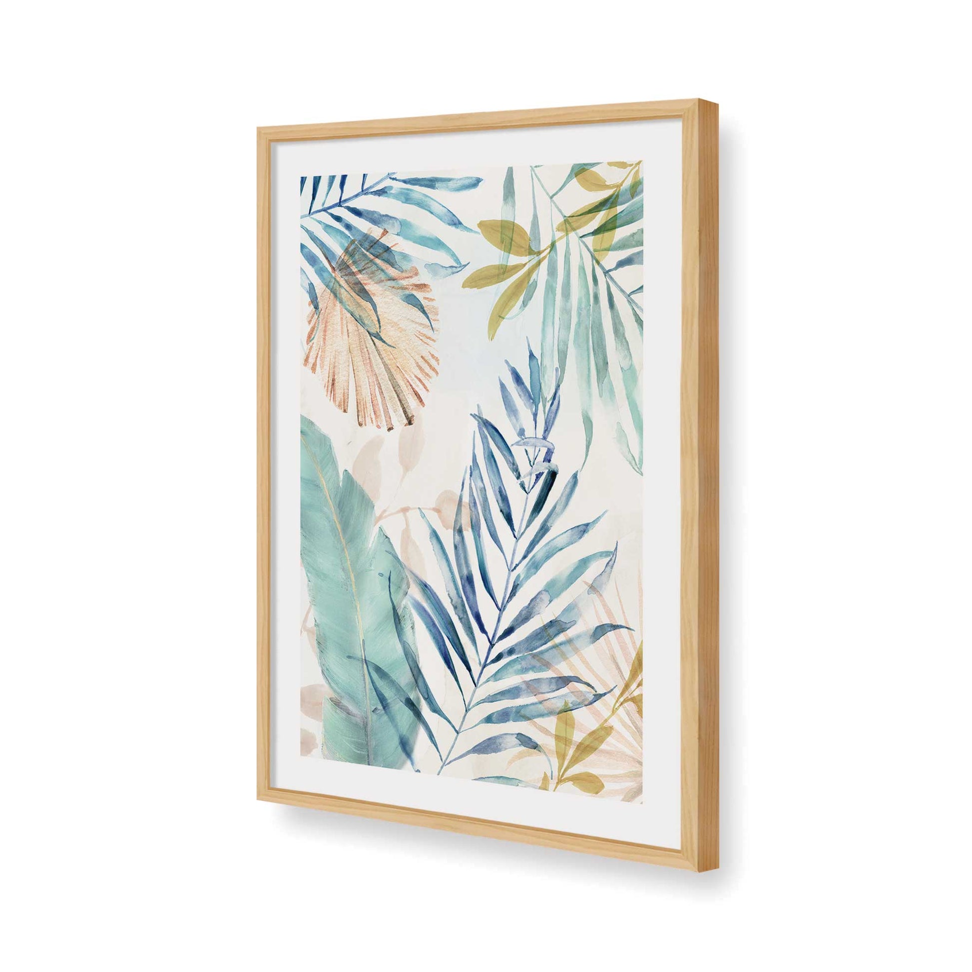 [Color:American Maple], Picture of art in a American Maple frame of the corner