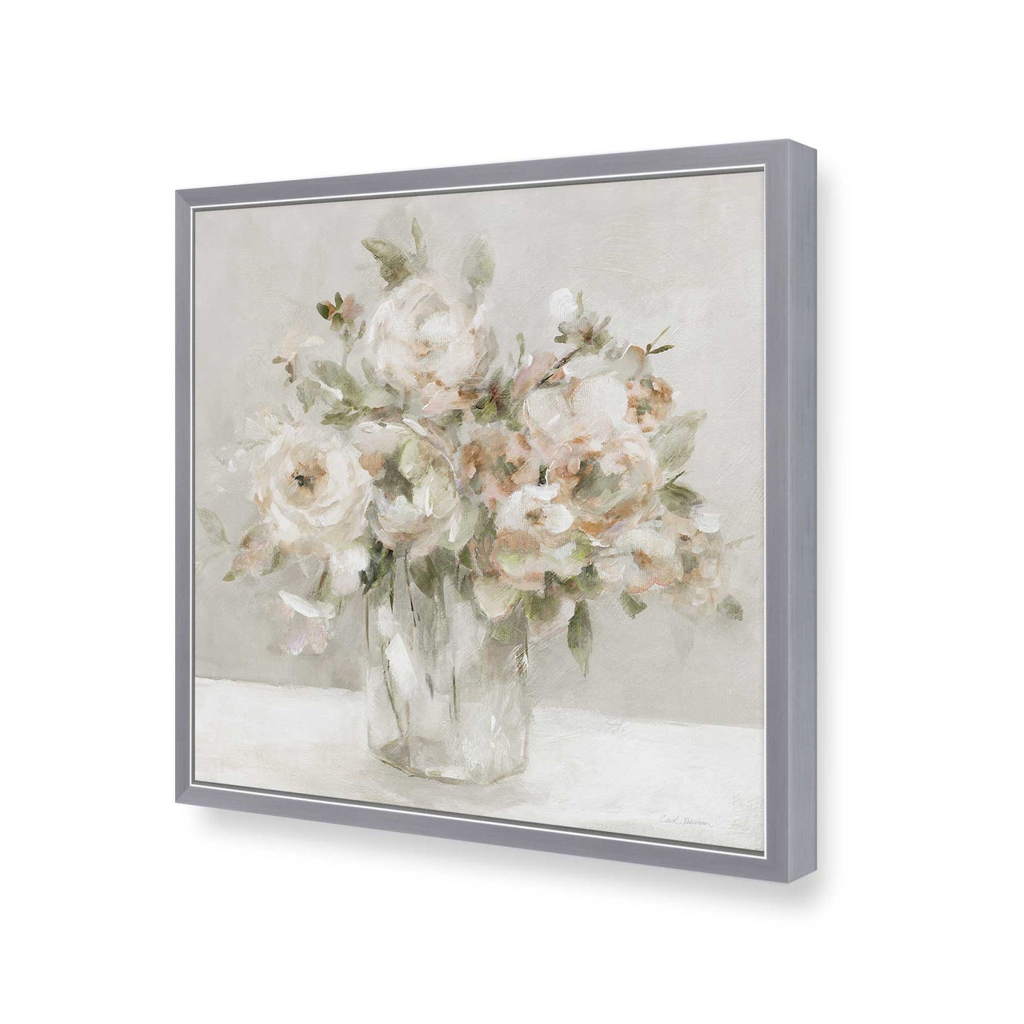 [Color:Polished Chrome], Picture of art in a Polished Chrome frame of the corner