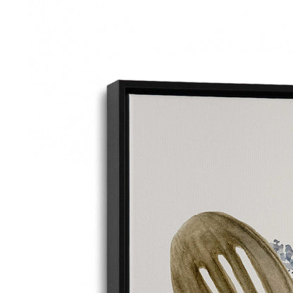 [Color:Satin Black], Picture of art in a Satin Black frame at an angle