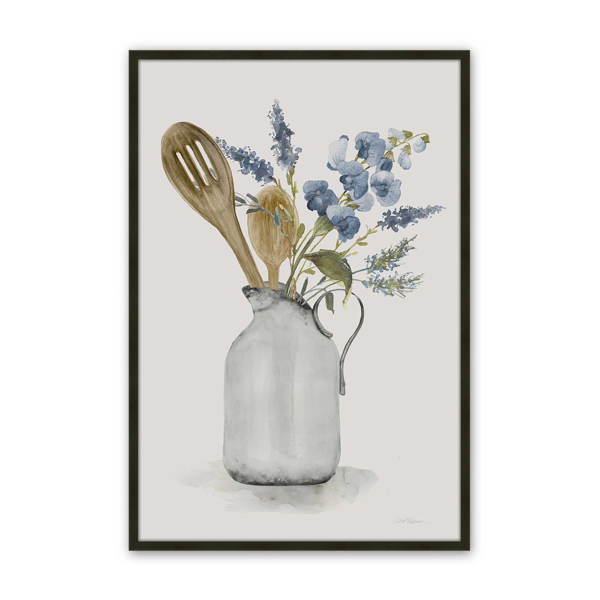 [Color:Satin Black], Picture of art in a Satin Black frame