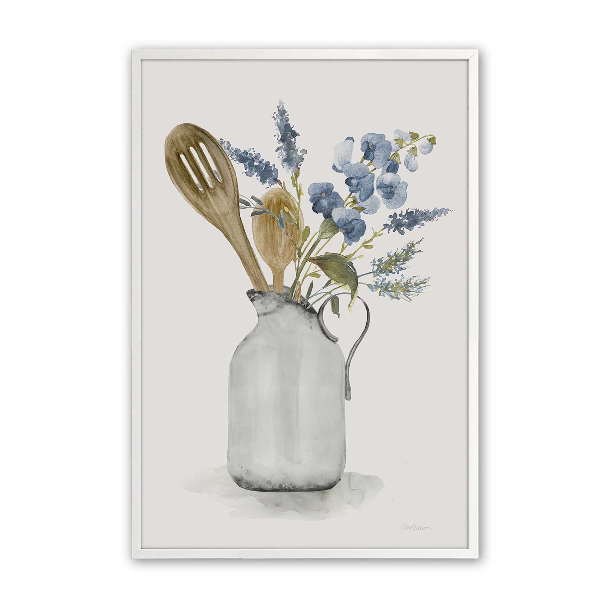 [Color:Opaque White], Picture of art in a Opaque White frame