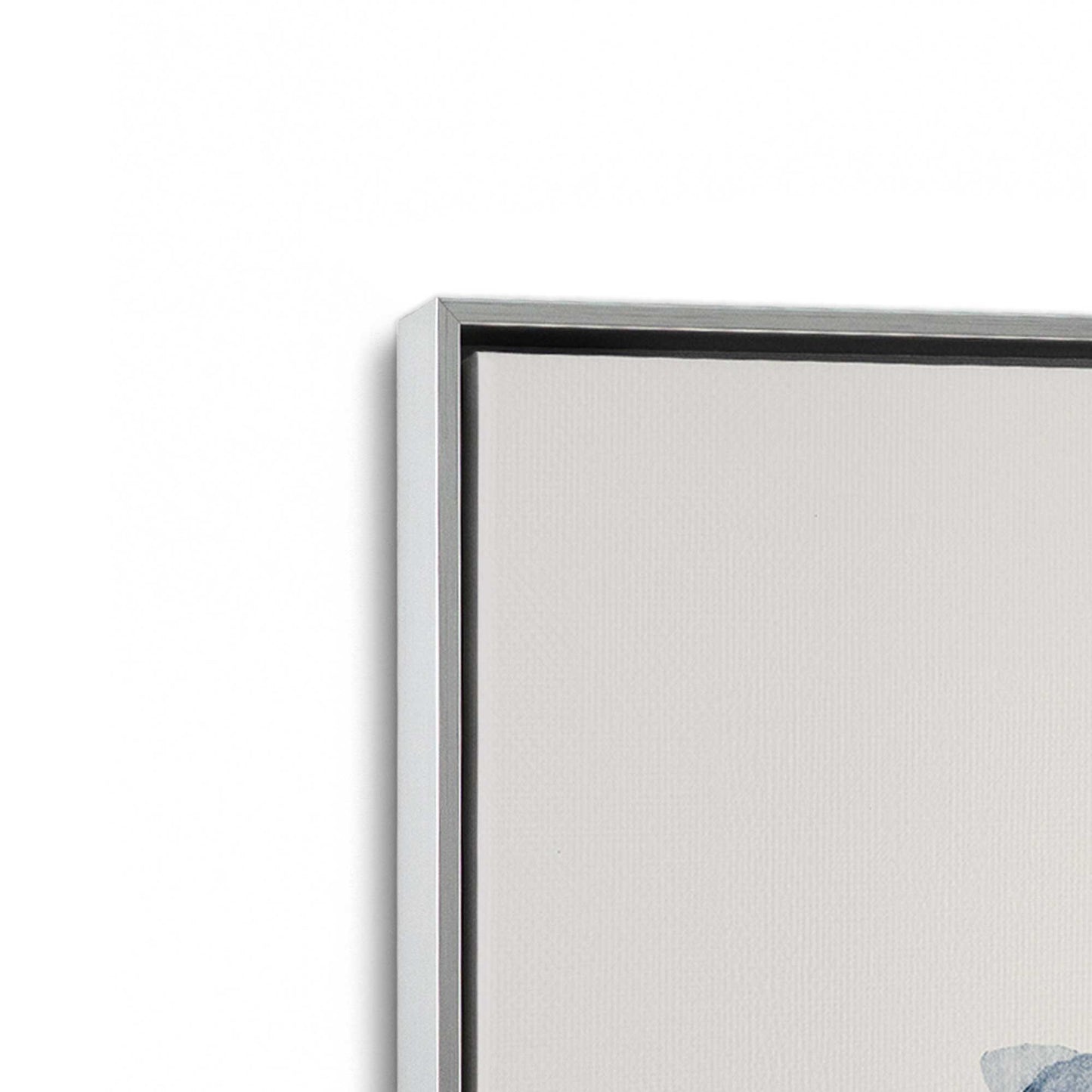 [Color:Polished Chrome], Picture of art in a Polished Chrome frame at an angle
