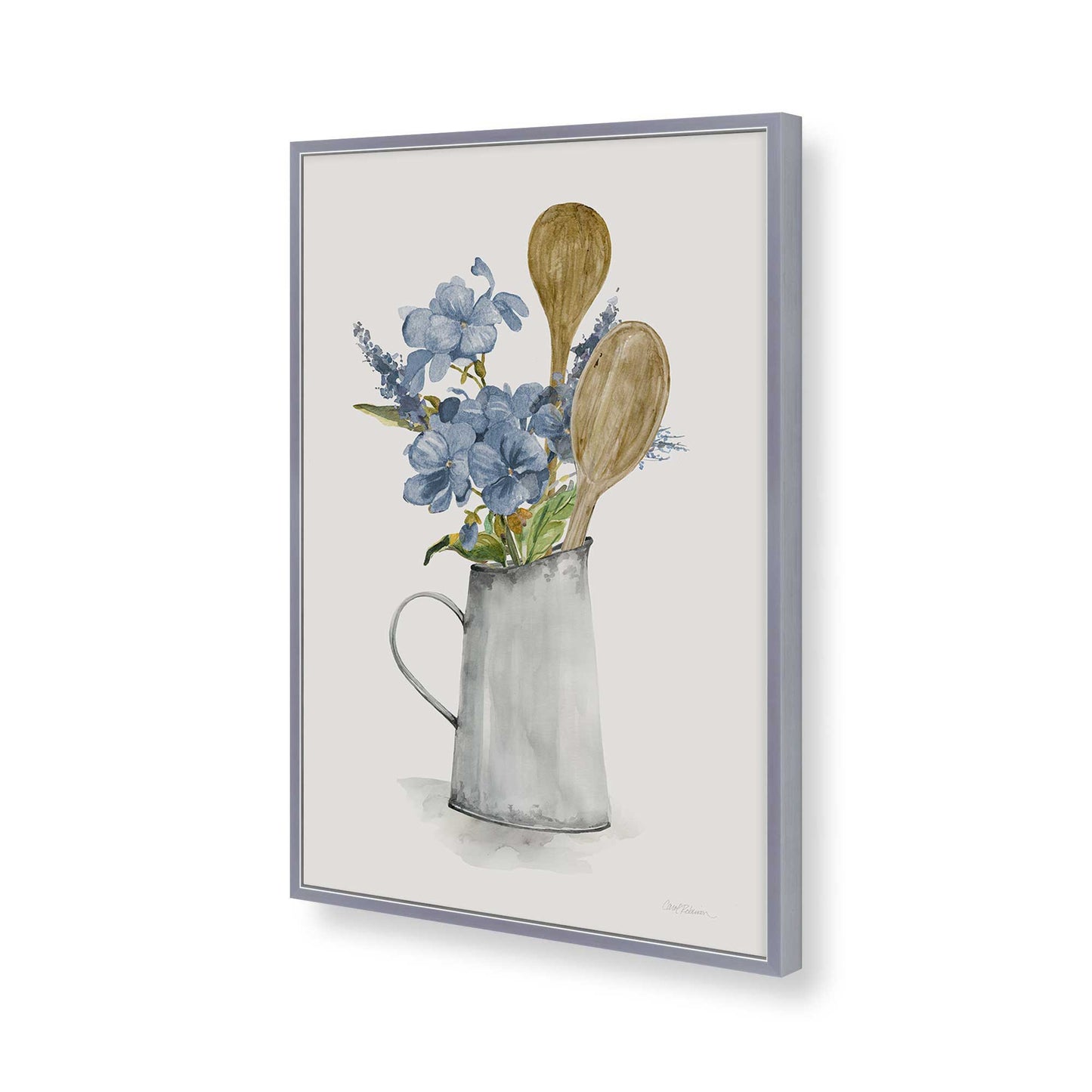 [Color:Polished Chrome], Picture of art in a Polished Chrome frame of the corner