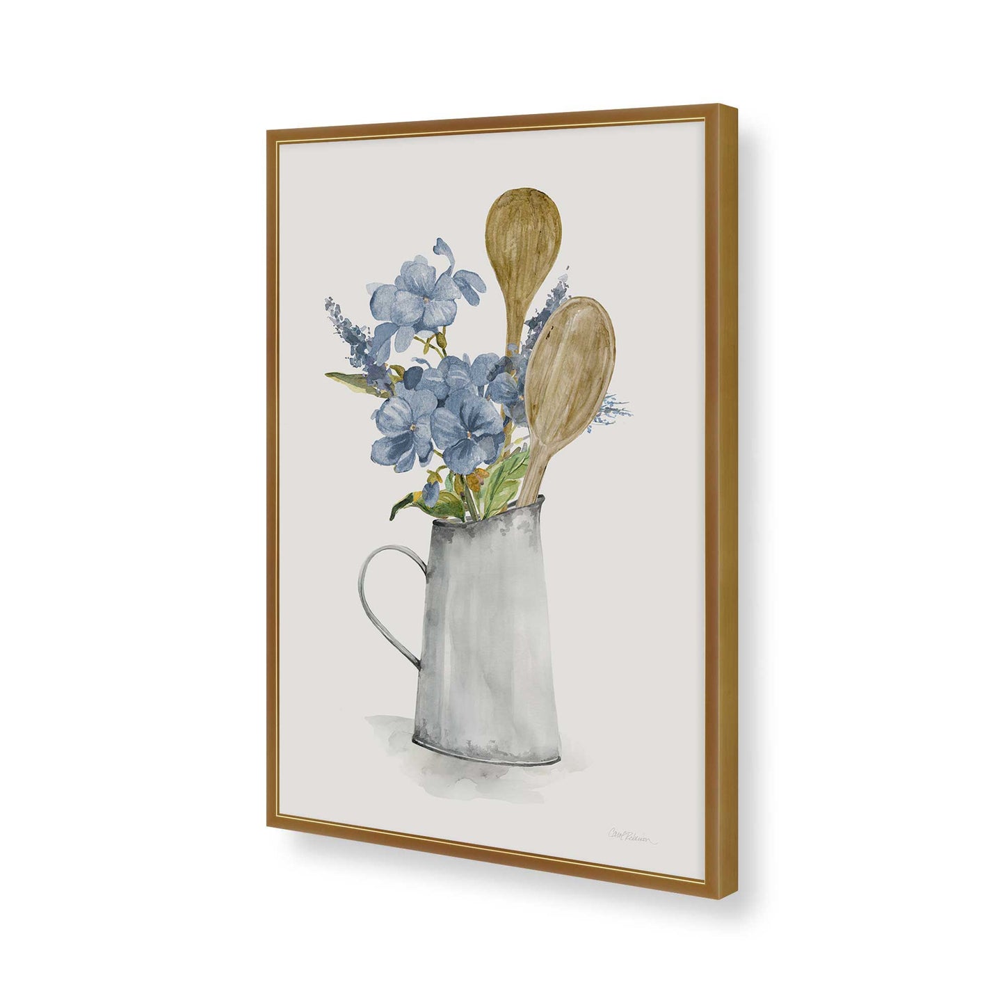 [Color:Polished Gold], Picture of art in a Polished Gold frame of the corner