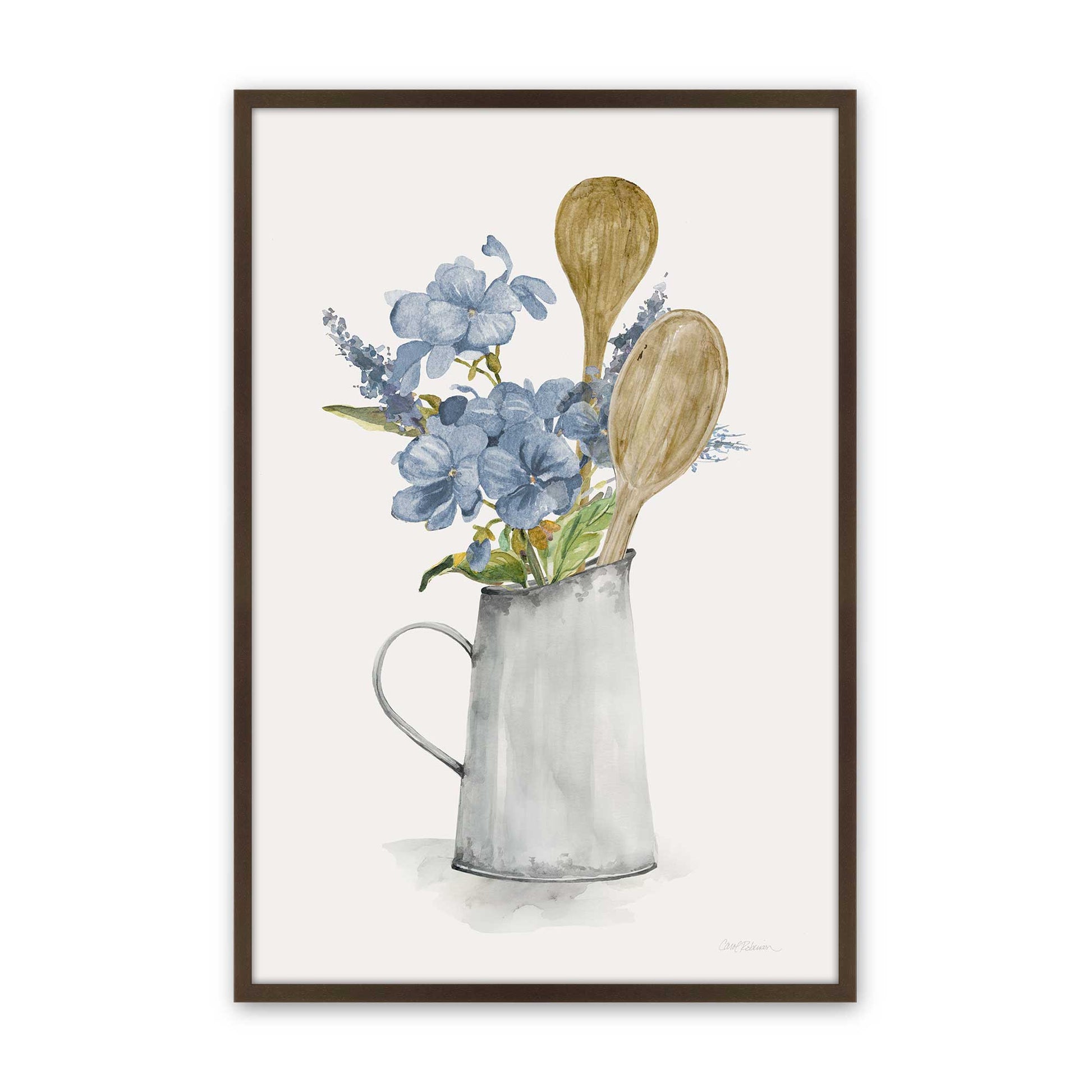 [Color:Brown], Picture of art in a Brown frame