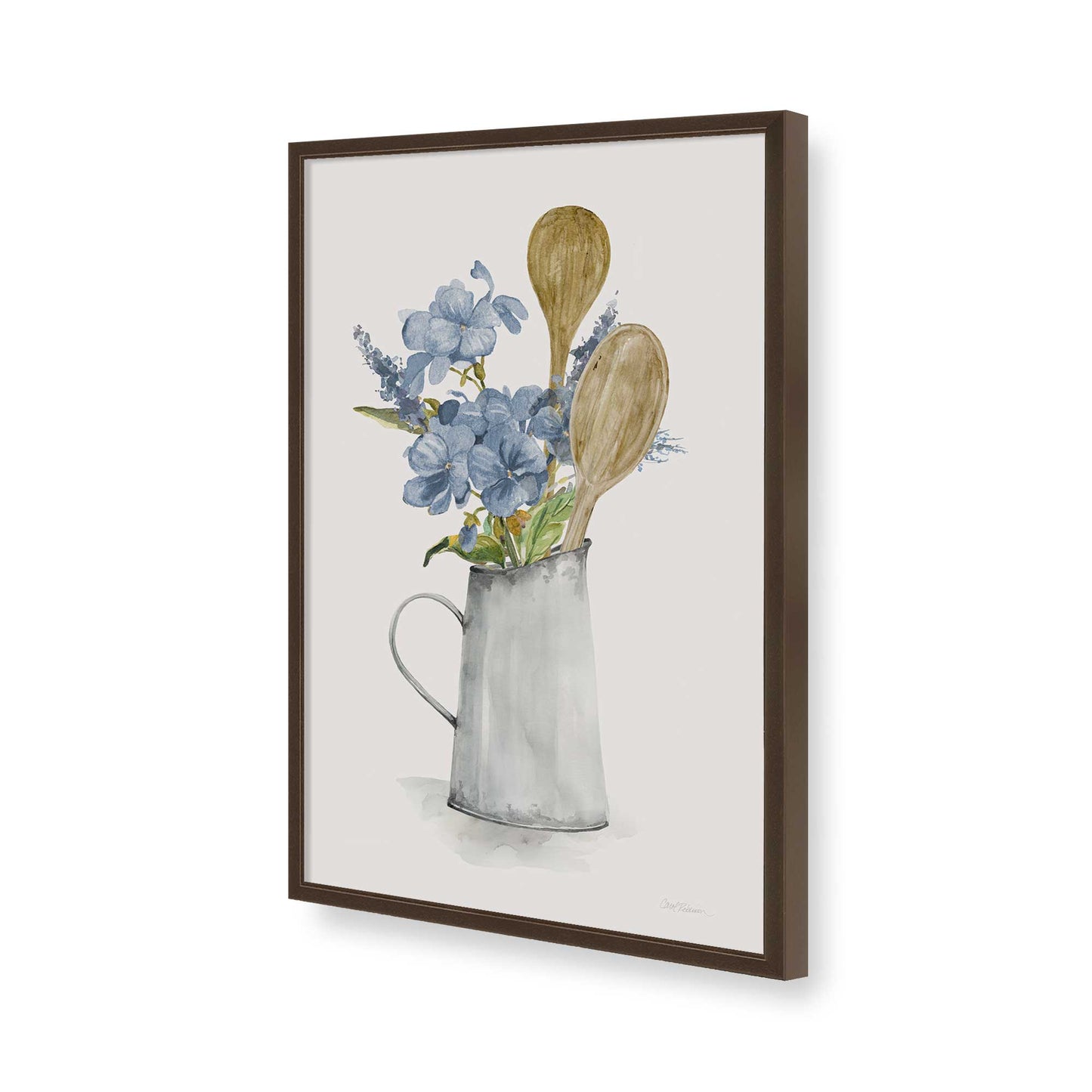 [Color:Belvinder Brown], Picture of art in a Belvinder Brown frame of the corner