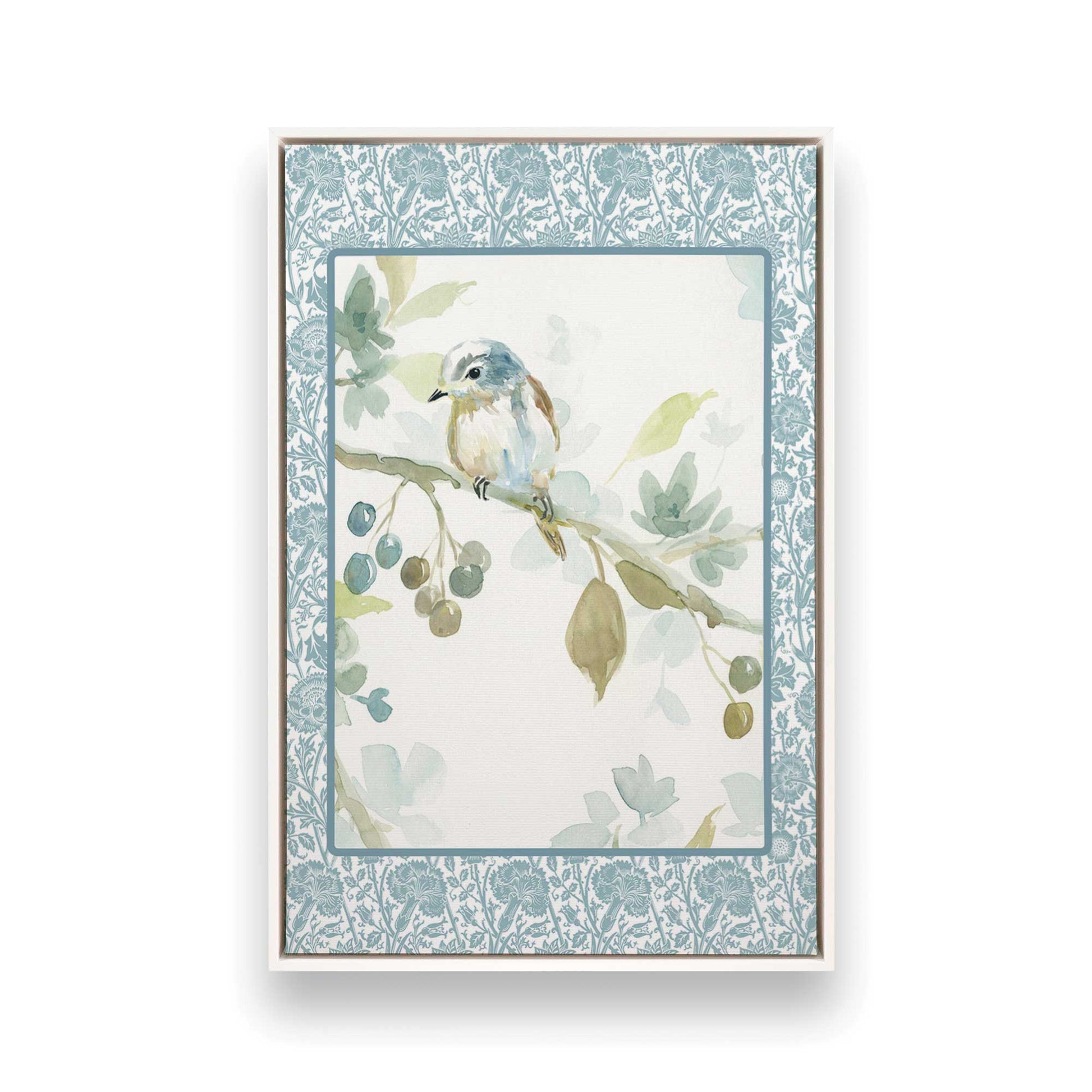 [Color:Opaque White], Picture of art in a White frame