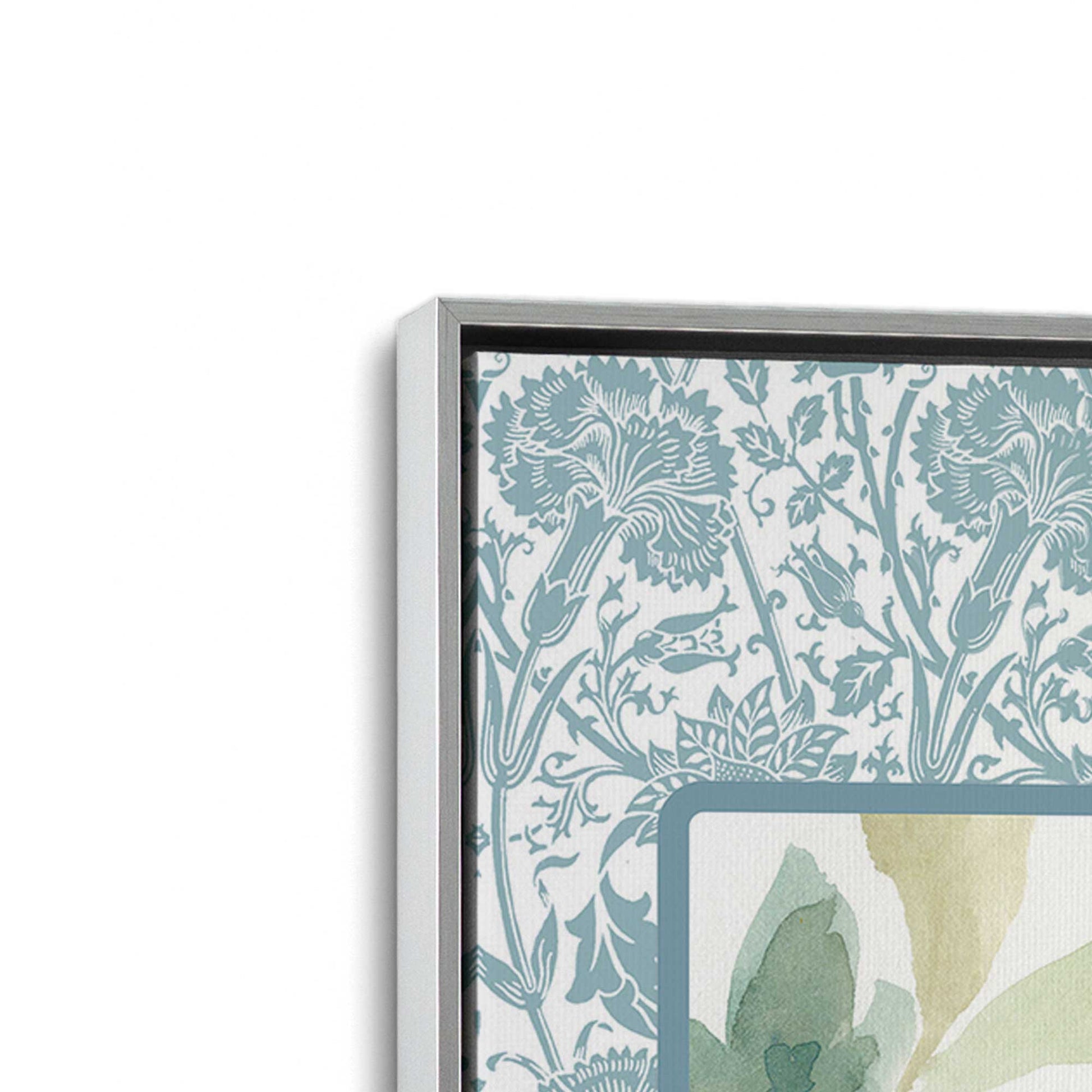 [Color:Polished Chrome], Picture of art in a Polished Chrome frame at an angle