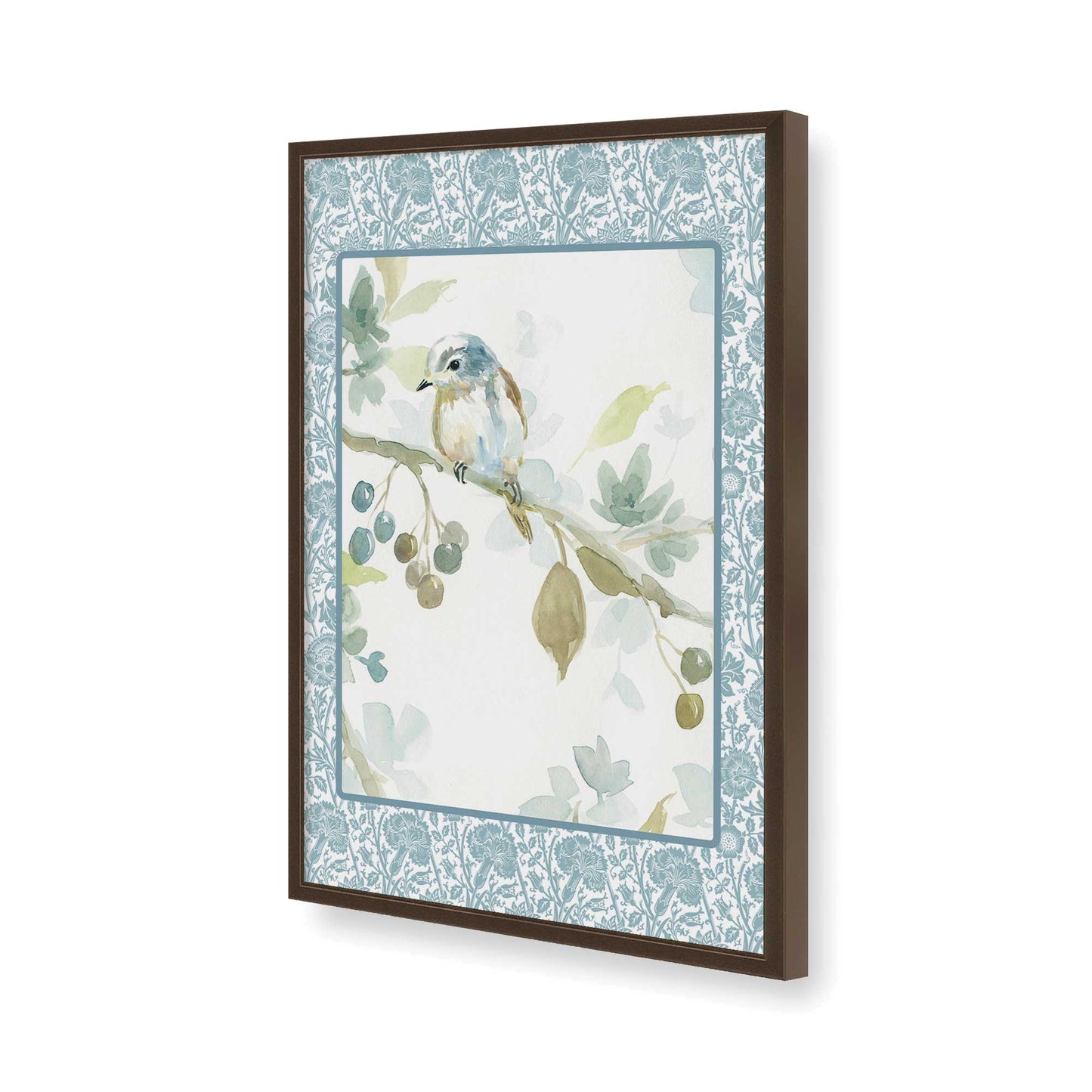 [Color:Belvinder Brown], Picture of art in a Belvinder Brown frame of the corner