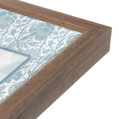 [Color:Walnut], Picture of art in a Walnut frame at an angle