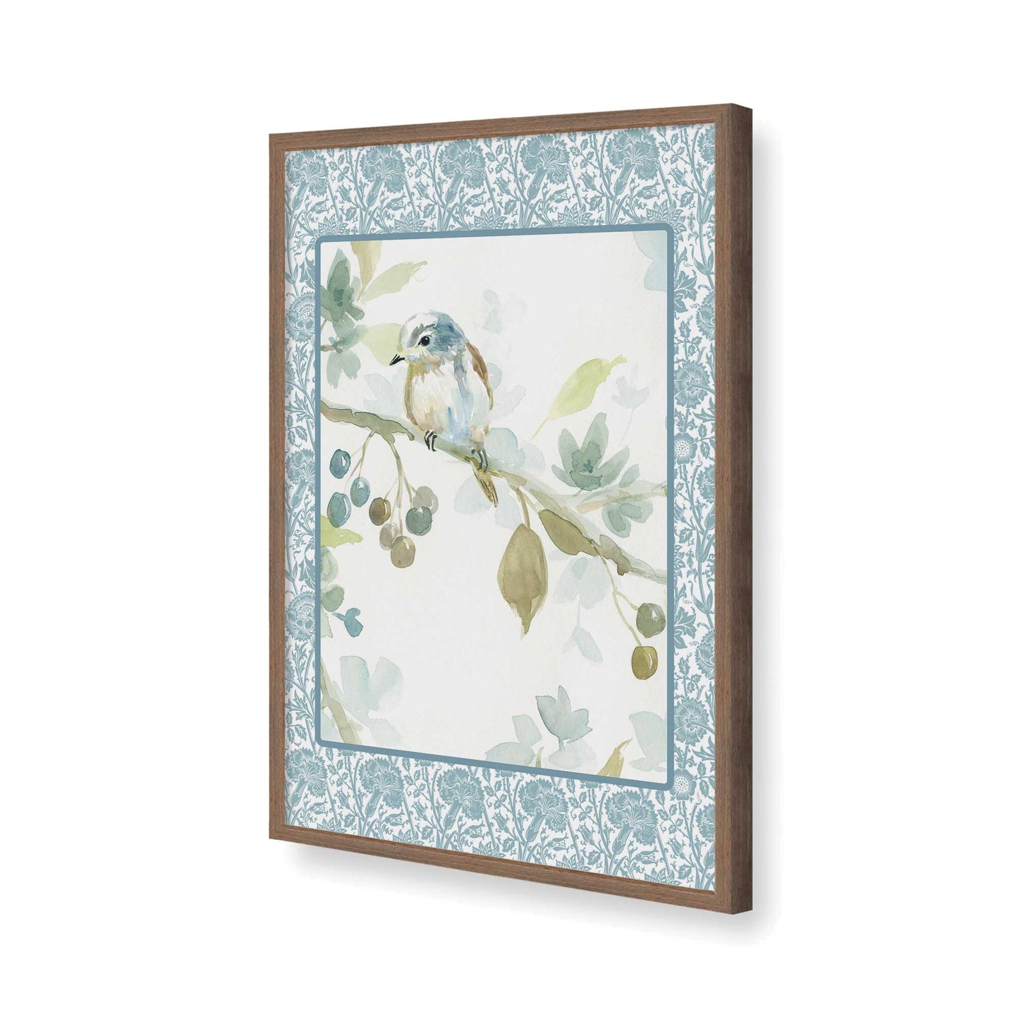 [Color:Walnut], Picture of art in a Walnut frame of the corner
