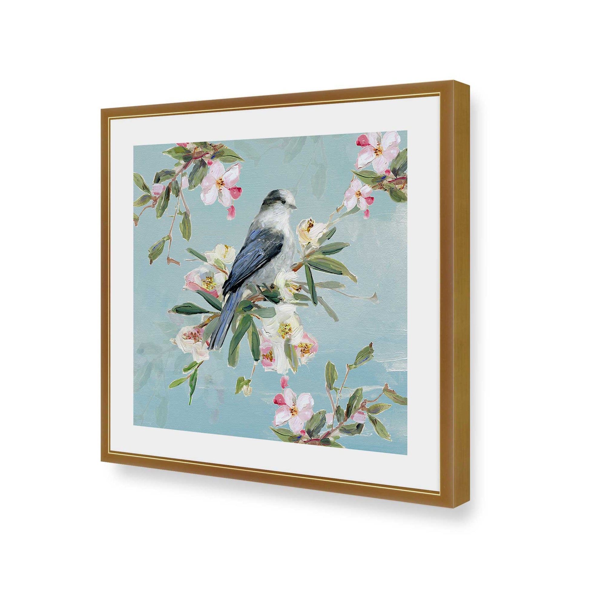 [Color:Polished Gold], Picture of art in a Polished Gold frame of the corner