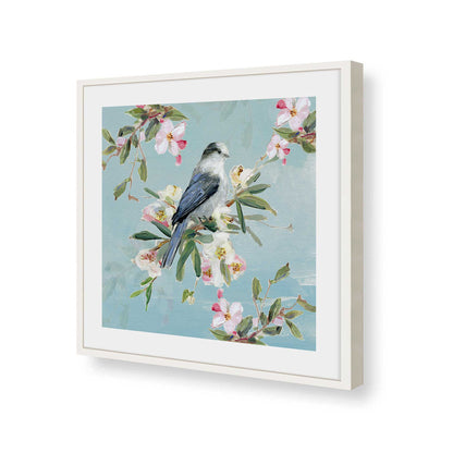 [Color:Opaque White], Picture of art in a Opaque White frame of the corner