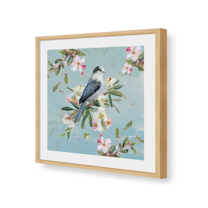 [Color:American Maple], Picture of art in a American Maple frame of the corner