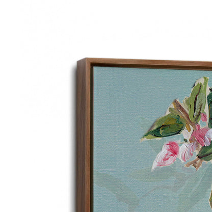 [Color:Walnut], Picture of art in a Walnut frame at an angle
