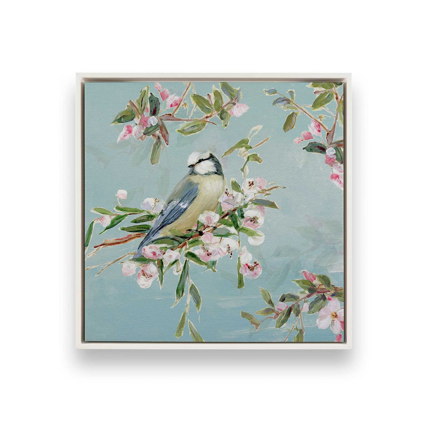 [Color:Opaque White], Picture of art in a White frame