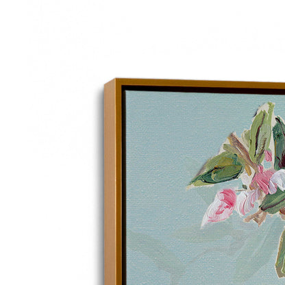 [Color:Polished Gold], Picture of art in a Polished Gold frame at an angle