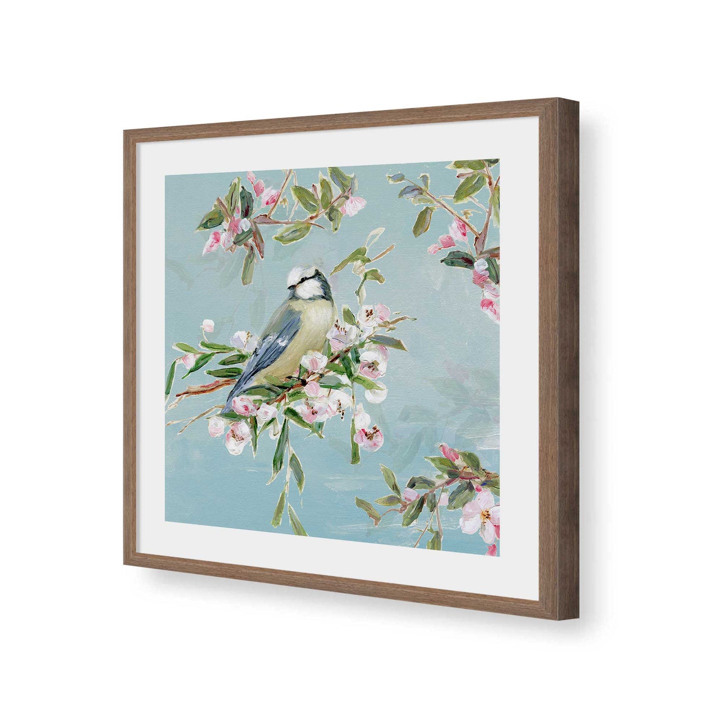 [Color:Walnut], Picture of art in a Walnut frame of the corner