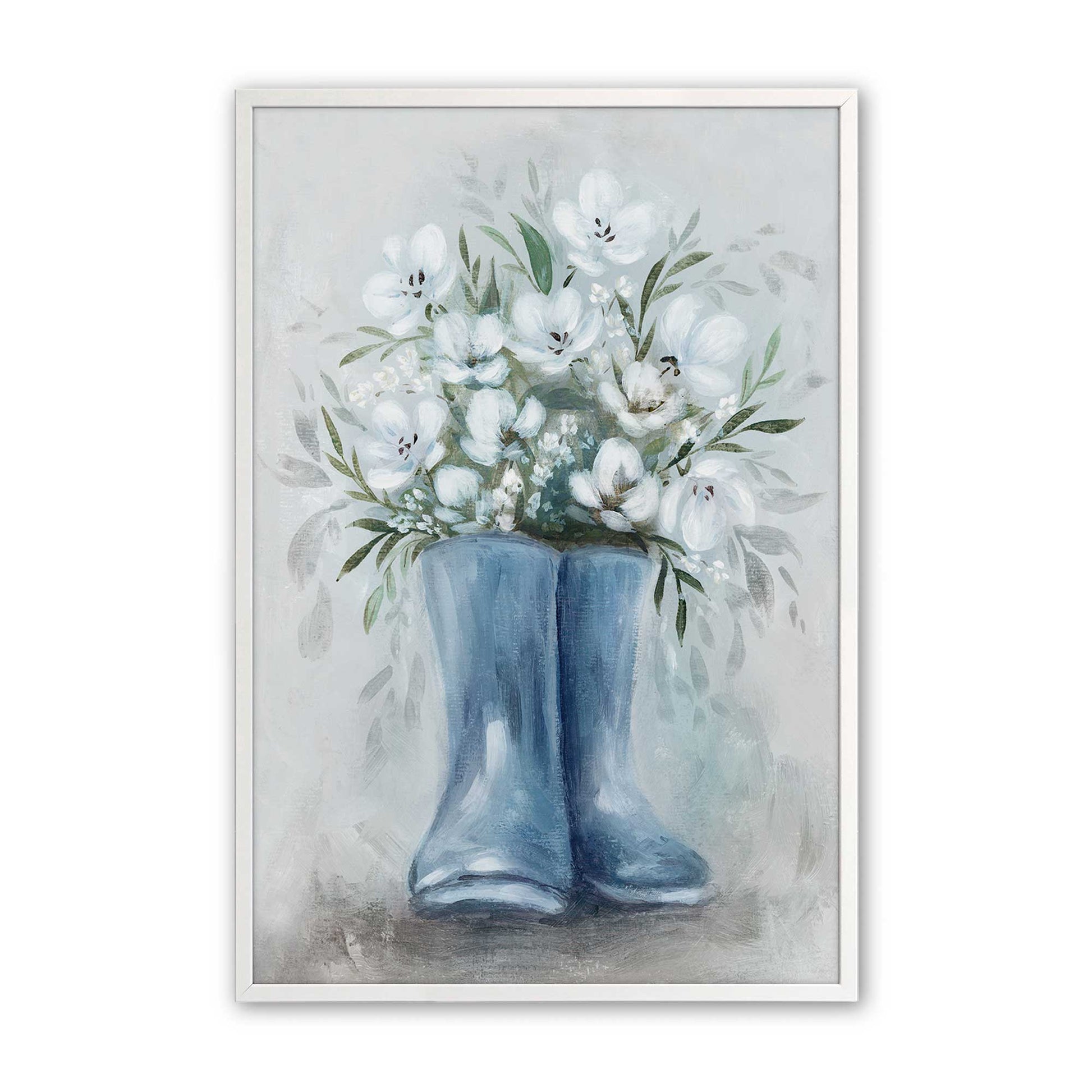 [Color:Opaque White], Picture of art in a Opaque White frame