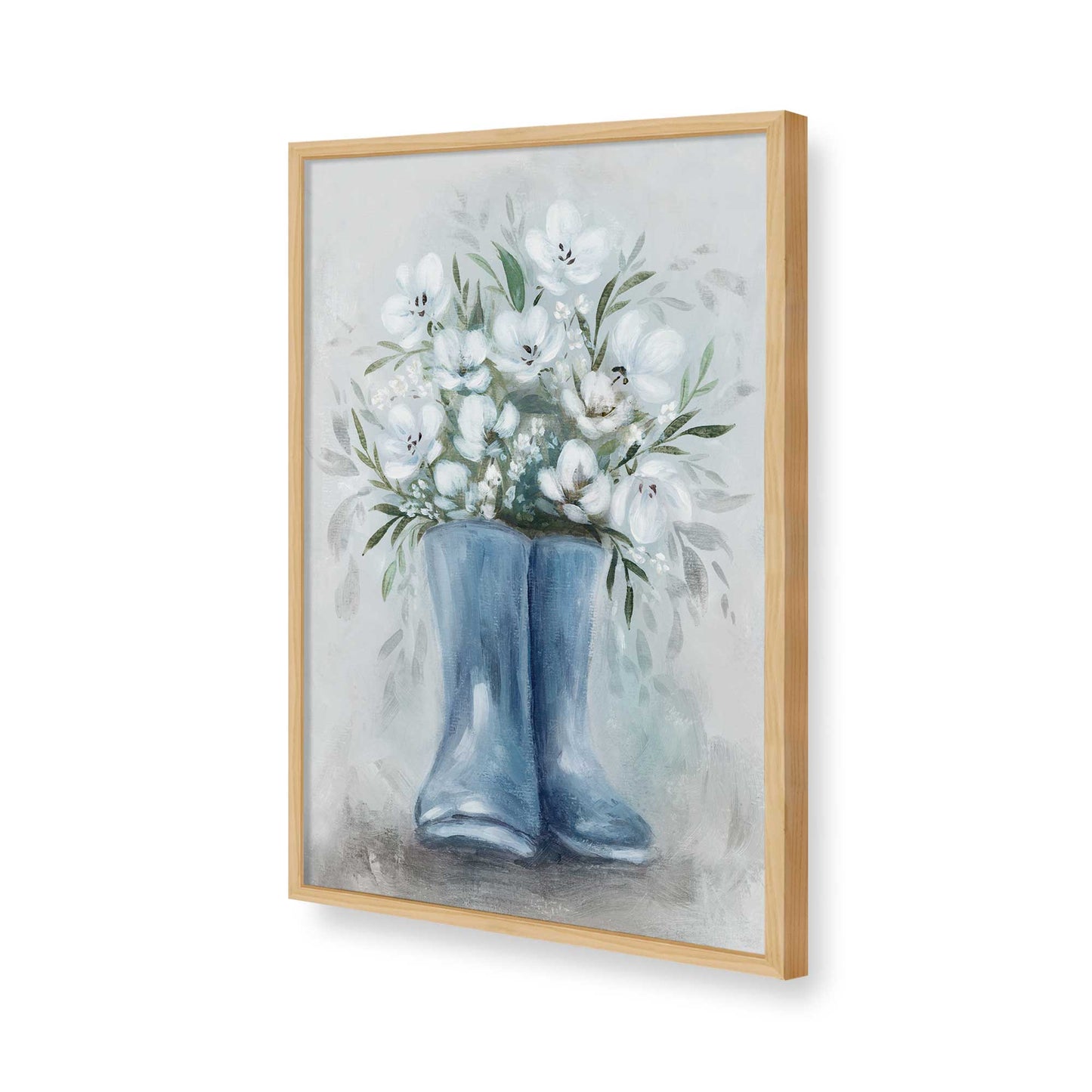 [Color:American Maple], Picture of art in a American Maple frame of the corner
