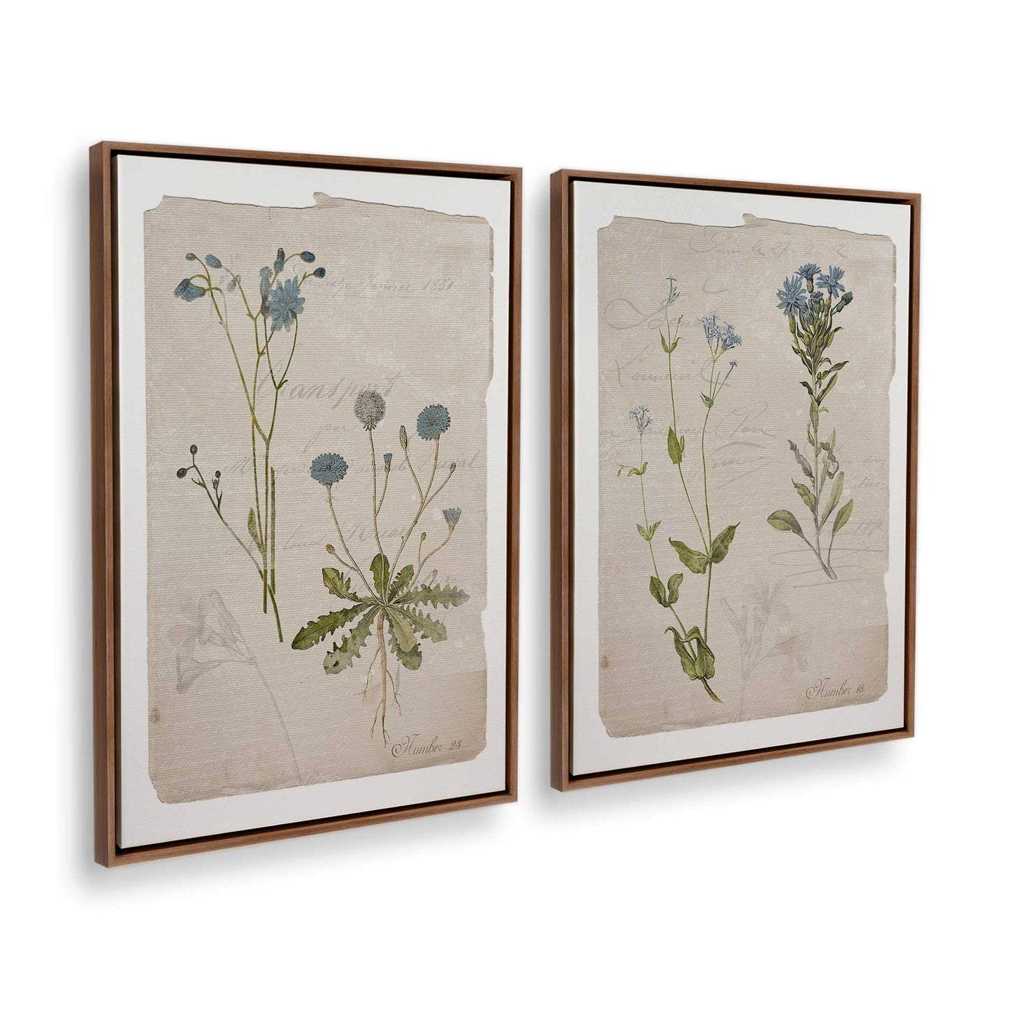 [Color:Walnut], Picture of art in a Walnut frame at an angle