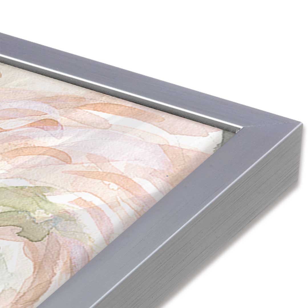 [Color:Polished Chrome], Picture of art in a Polished Chrome frame of the corner