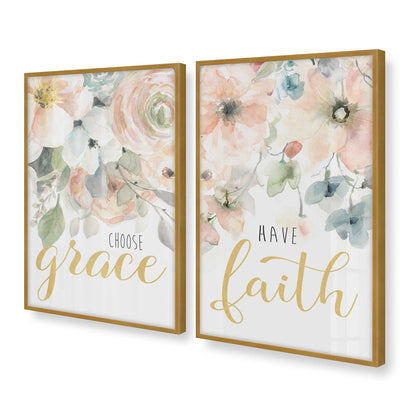 [Color:Polished Gold], Picture of art in a Polished Gold frame at an angle