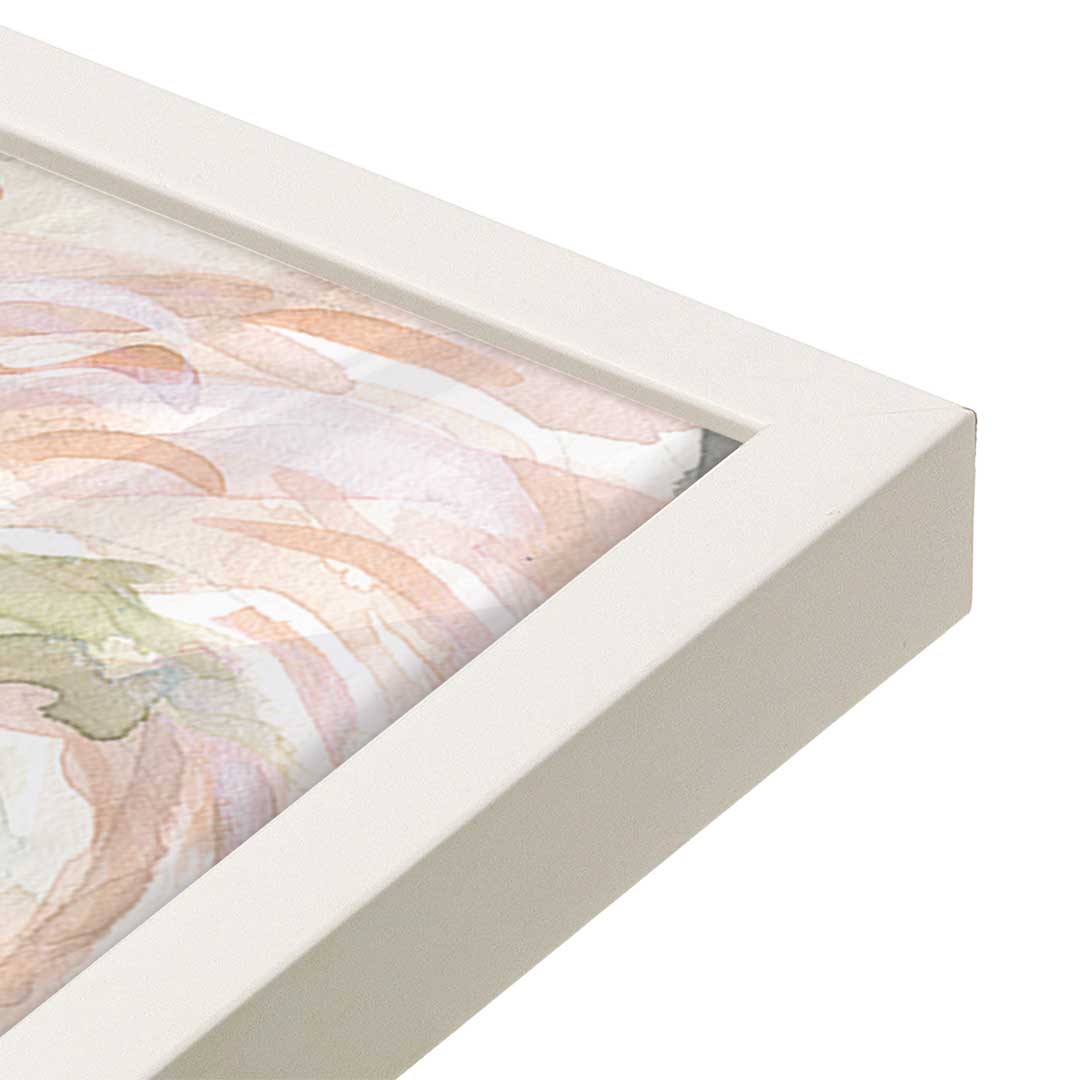 [Color:Opaque White], Picture of art in a Opaque White frame of the corner