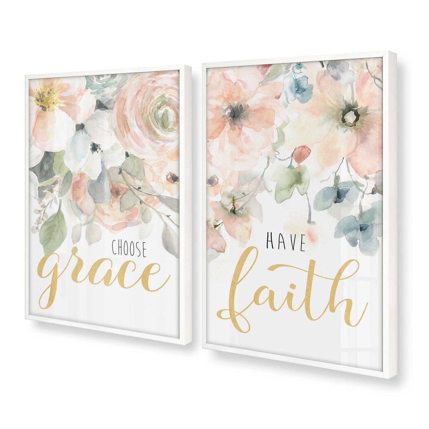 [Color:Opaque White], Picture of art in a Opaque White frame at an angle