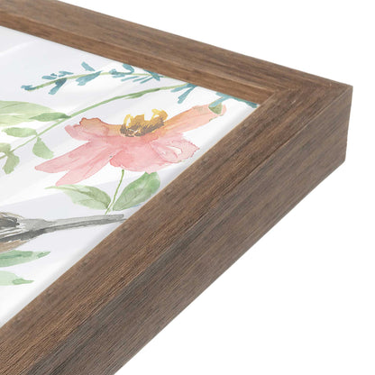 [Color:Walnut], Picture of art in a Walnut frame of the corner