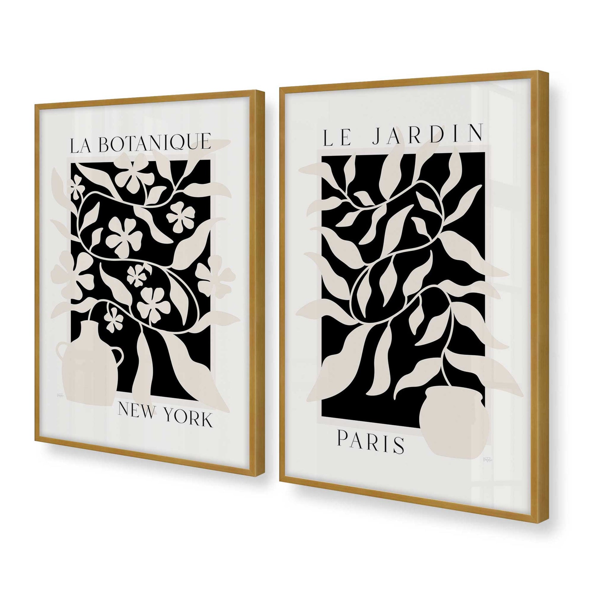 [Color:Polished Gold], Picture of art in a Polished Gold frame at an angle